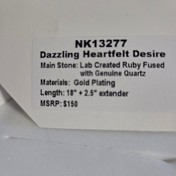 NK13277 DAZZLING HEARTFELT DESIRE - Picture 2 of 2